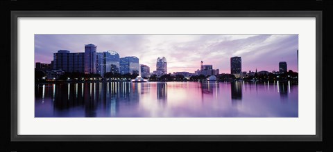 Framed Lake Eola In Orlando, Orlando, Florida, USA Print