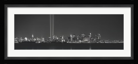 Framed Two beams into the sky, New York NY Print