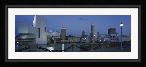 Framed Dusk in Cleveland, Ohio Print