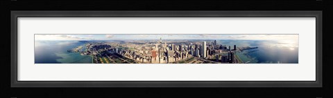 Framed Aerial Chicago IL Print