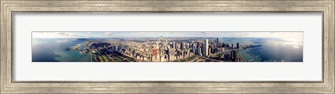 Framed Aerial Chicago IL Print