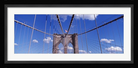 Framed Brooklyn Bridge Cables and Tower, New York City Print