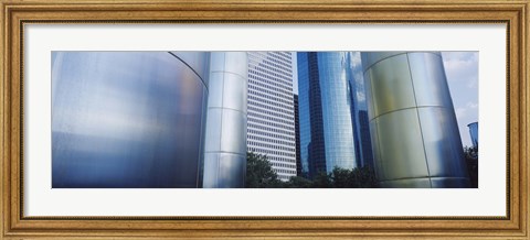 Framed Close up of Buildings in Houston, Texas Print