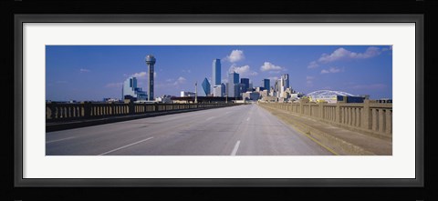 Framed Dallas Skyscapers, Texas Print