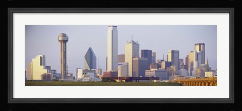 Framed Buildings in a city, Dallas Print