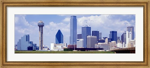 Framed Dallas, Texas Skyline (day) Print