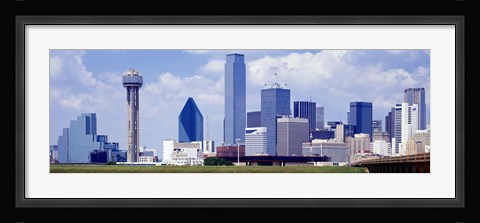 Framed Dallas, Texas Skyline (day) Print