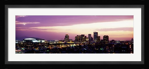 Framed Phoenix with Purple Sky Print
