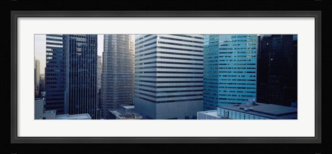 Framed Close up of skyscrapers in Manhattan, New York City, New York State, USA Print
