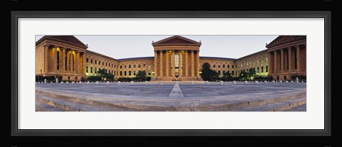 Framed Facade of a museum, Philadelphia Museum Of Art, Philadelphia, Pennsylvania, USA Print