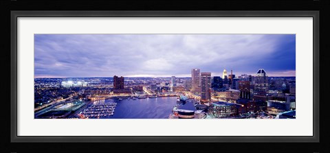 Framed USA, Maryland, Baltimore, cityscape Print