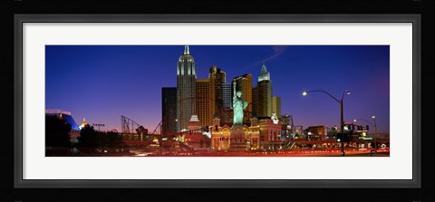 Framed Las Vegas Nevada (night) Print