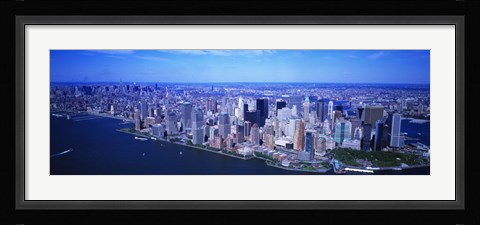 Framed Aerial, Lower Manhattan, NYC, New York City, New York State, USA Print