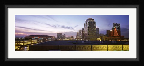 Framed Buildings at dusk, Phoenix, Arizona Print