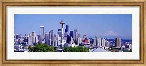 Framed Seattle, Washington State Print