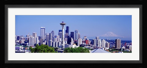 Framed Seattle, Washington State Print