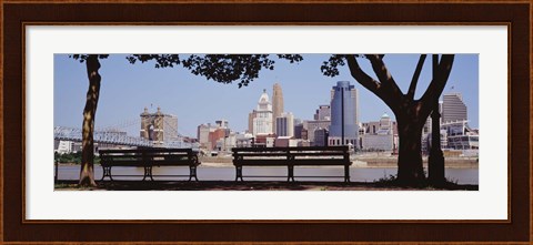 Framed View of Cincinnati OH Print