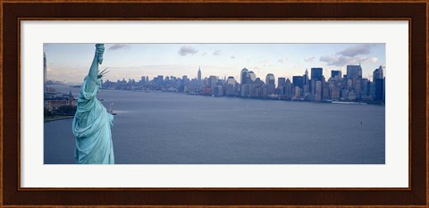Framed Close up of the Statue of Liberty Print