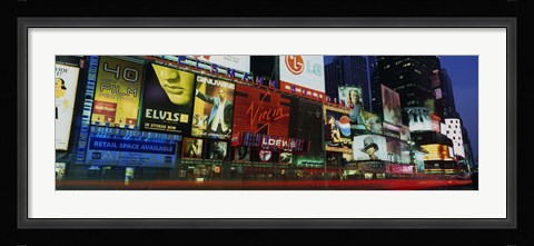 Framed Billboards On Buildings In A City, Times Square, NYC, New York City, New York State, USA Print