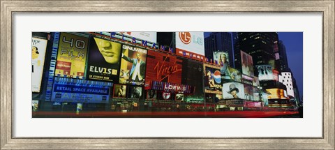 Framed Billboards On Buildings In A City, Times Square, NYC, New York City, New York State, USA Print