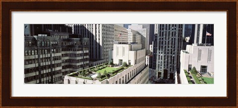 Framed Rooftop View Of Rockefeller Center, NYC, New York City, New York State, USA Print