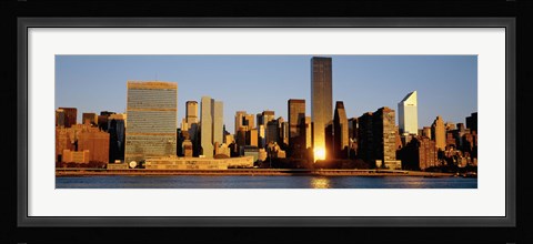 Framed Skyline, Manhattan, New York State, USA Print
