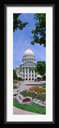 Framed USA, Wisconsin, Madison, State Capital Building Print