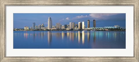 Framed San Diego from the Water Print