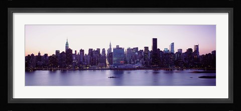 Framed USA, New York State, New York City, Skyscrapers in a city Print