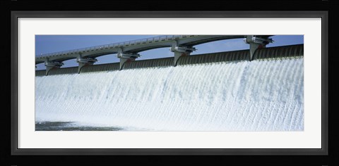 Framed USA, Ohio, Columbus, Big Walnut Creek, Low angle view of a Dam Print