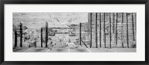 Framed Painting Of A Dog On A Wall, San Francisco, California, USA Print