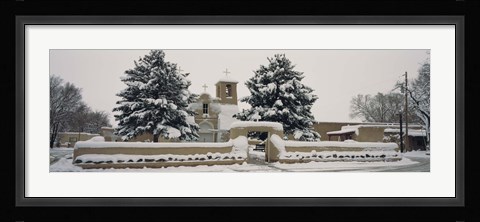 Framed Facade of a church, San Francisco de Asis Church, Ranchos de Taos, Taos, New Mexico, USA Print