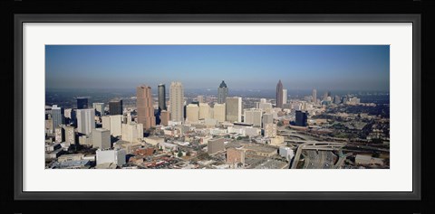 Framed High angle view of downtown Atlanta, Georgia, USA Print