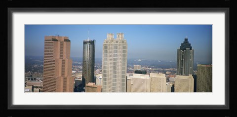 Framed Skyscrapers in a city, Atlanta, Georgia, USA Print