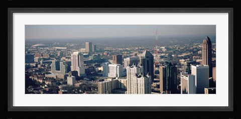 Framed High angle view of Atlanta, Georgia, USA Print