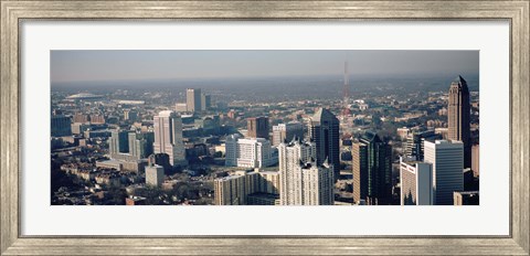 Framed High angle view of Atlanta, Georgia, USA Print