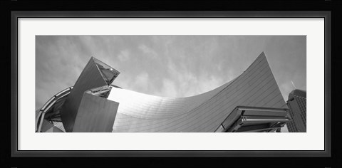 Framed Low Angle View Of A Building, Millennium Park, Chicago, Illinois, USA Print