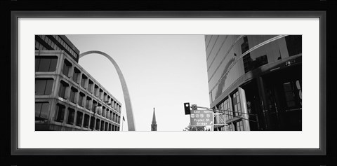 Framed Low Angle View Of Buildings, St. Louis, Missouri, USA Print