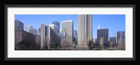 Framed San Francisco Skyscrapers Print
