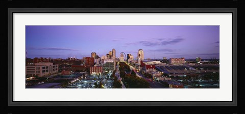 Framed St. Louis, Missouri at Dusk Print