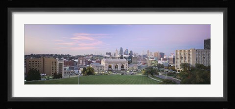 Framed High Angle View Of A City, Kansas City, Missouri, USA Print