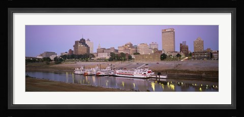 Framed Buildings At The Waterfront, Memphis, Tennessee Print
