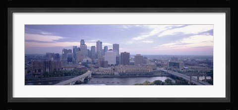 Framed Buildings In A City, Minneapolis, Minnesota, USA Print