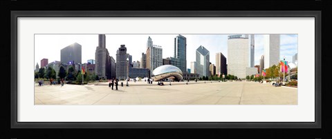 Framed Buildings in a city, Millennium Park, Chicago, Illinois, USA Print