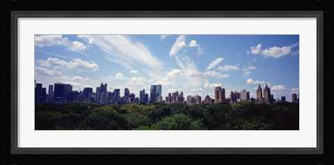 Framed Skyscrapers In A City, Manhattan, NYC, New York City, New York State, USA Print