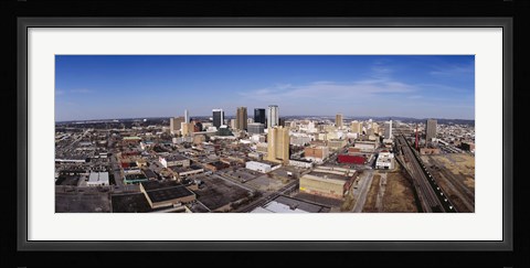 Framed Aerial view of a city, Birmingham, Alabama, USA Print