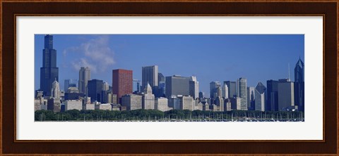 Framed Chicago Skyscrapers, Illinois Print