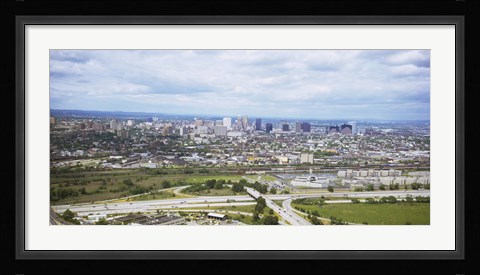 Framed Aerial view of a city, Newark, New Jersey, USA Print