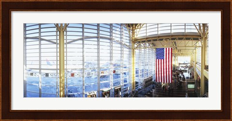 Framed Interior of an airport, Ronald Reagan Washington National Airport, Washington DC, USA Print
