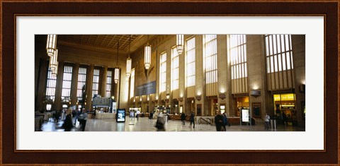 Framed Group of people at a station, Philadelphia, Pennsylvania, USA Print
